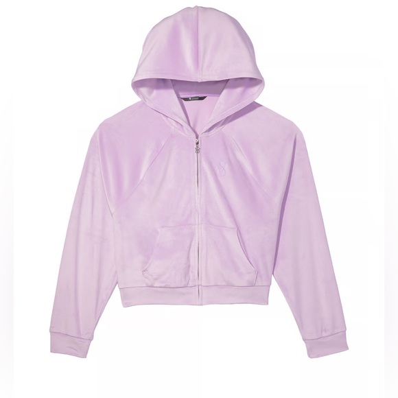 Victoria’a Secret velour zip up hoodie jogger pants suit - Picture 9 of 9